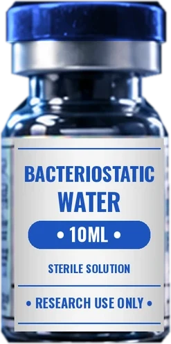 BAC Water research peptide vial